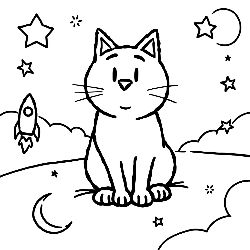 Pet photo coloring page sample